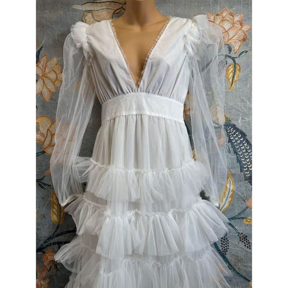 Free People LoveShackFancy Francoise Gown - Picture 11 of 12